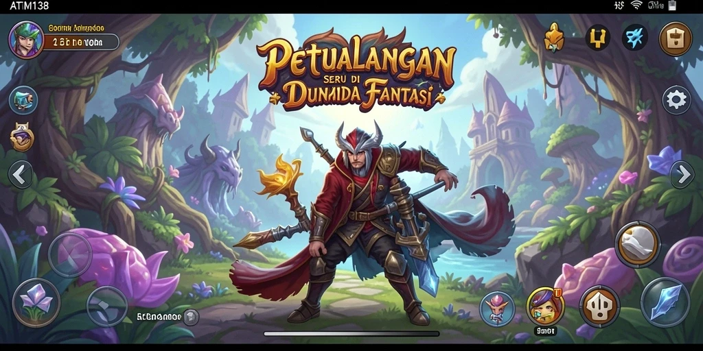 Screenshot gameplay ATM138 yang menunjukkan petualangan yang mendebarkan.