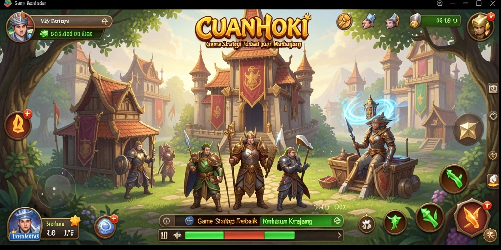 Tampilan gameplay seru dalam CUANHOKI yang penuh strategi.