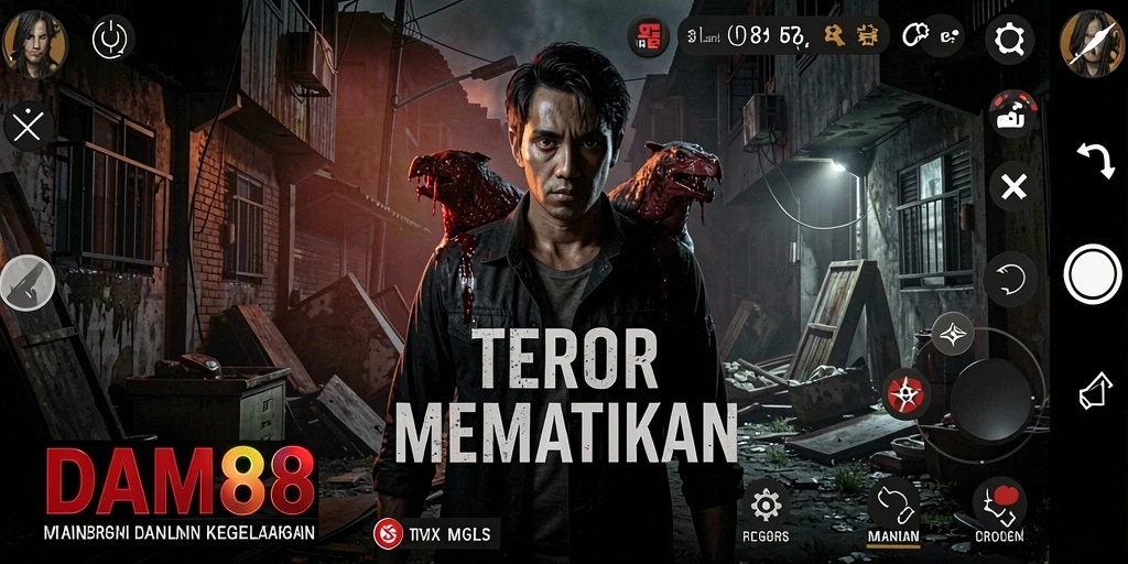 Tangkapan layar menampilkan adegan menegangkan dari gameplay Horror.