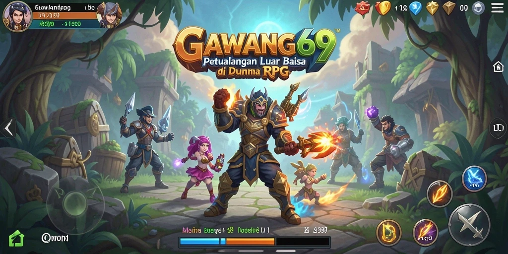Tampilan menarik dari gameplay RPG GAWANG69 yang penuh aksi.