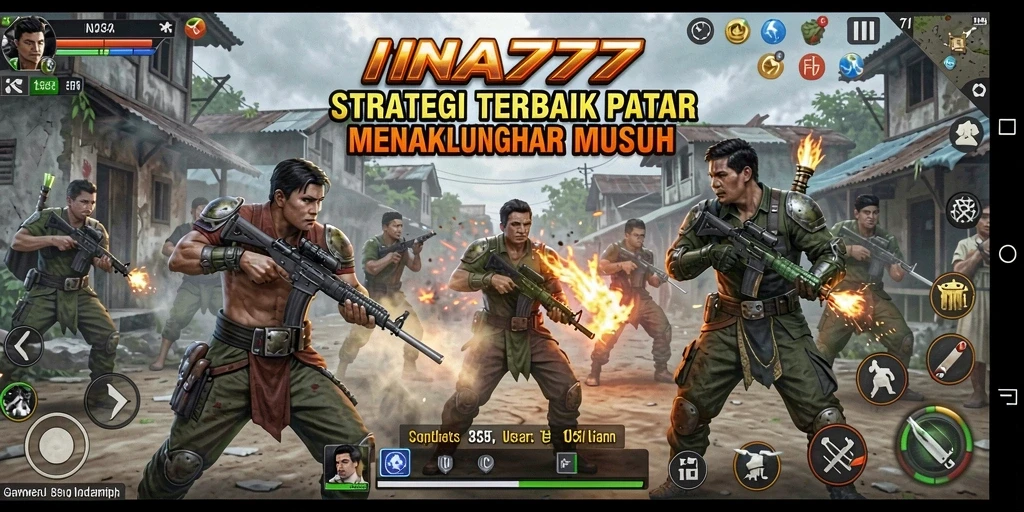 Tangkapan layar dari gameplay strategis yang mendebarkan di INA777.