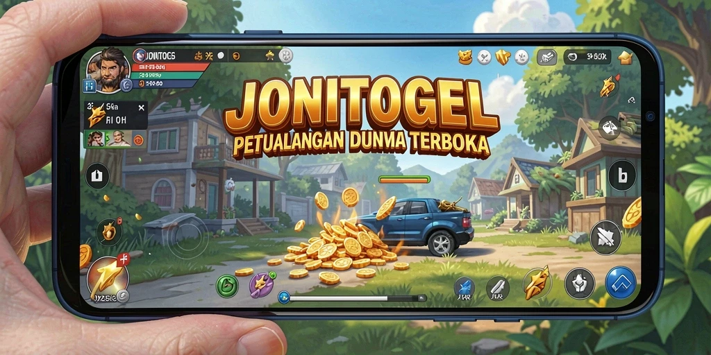 Screenshot aksi seru di dunia terbuka JONITOGEL.