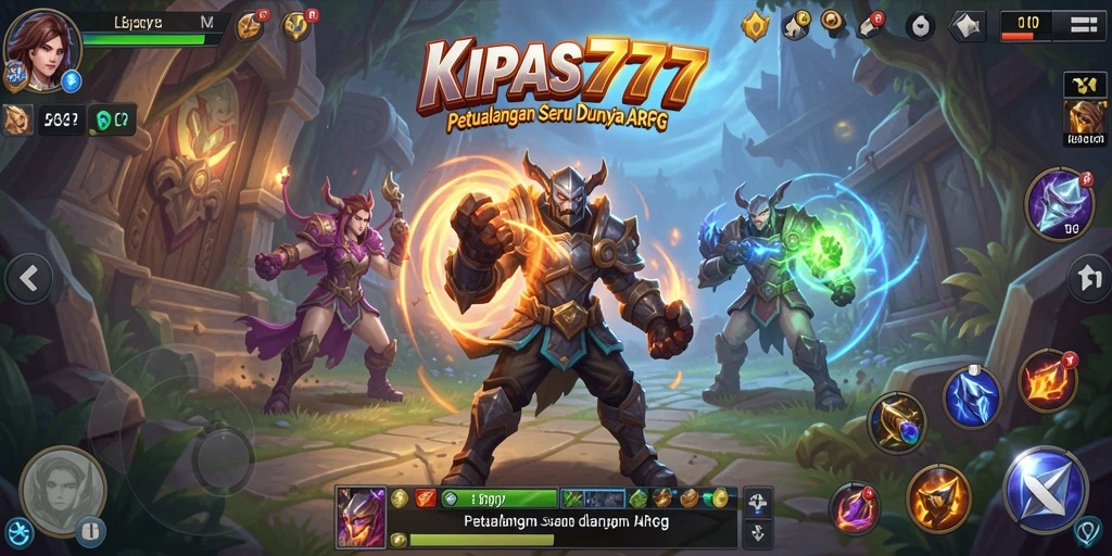 Tampilan dalam game ARPG KIPAS777 yang menakjubkan dan penuh aksi.