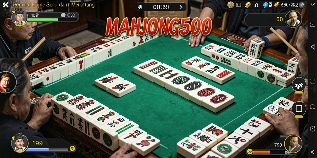Screenshot permainan Gaple yang seru dan interaktif.