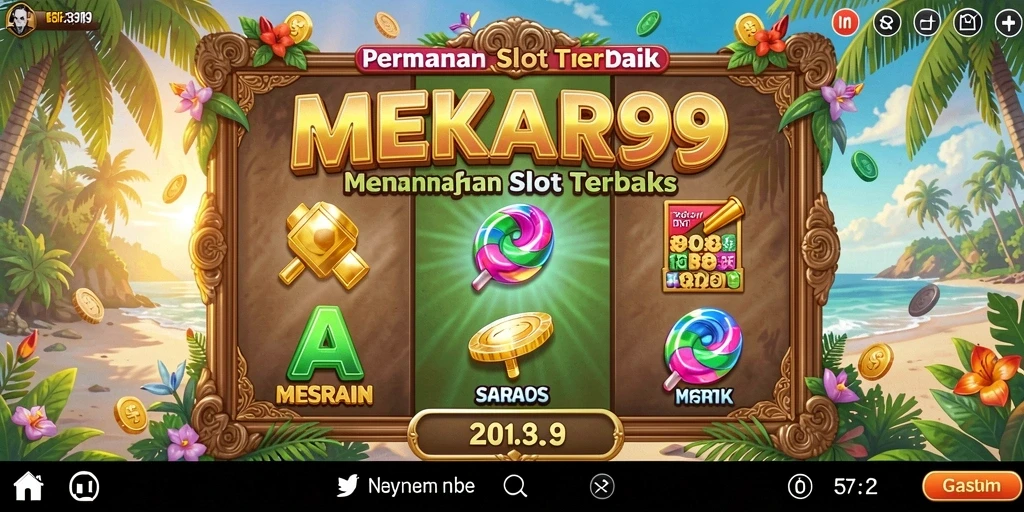 Tampilan gameplay <strong>MEKAR99</strong> yang seru dan penuh warna.