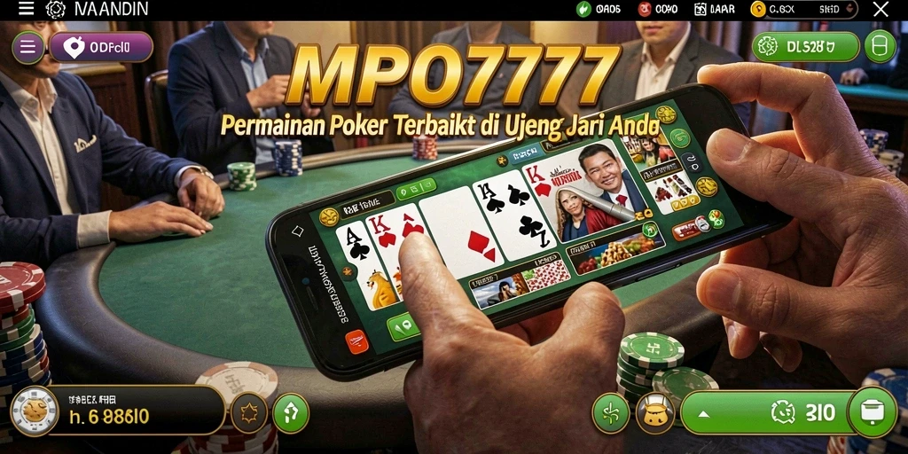 Tampilan menarik dari gameplay Poker yang seru di MPO777.