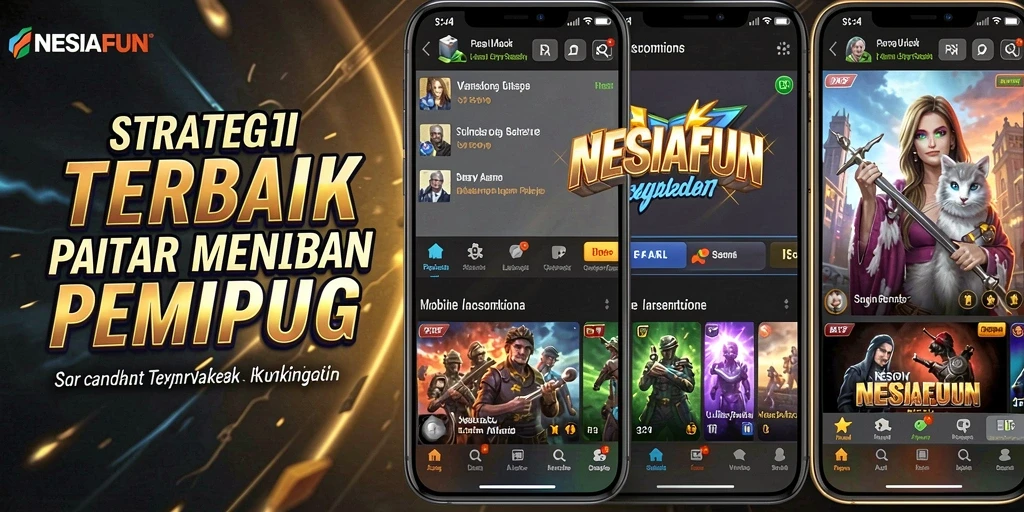 Tampilan gameplay NESIAFUN dengan aksi strategi yang seru.