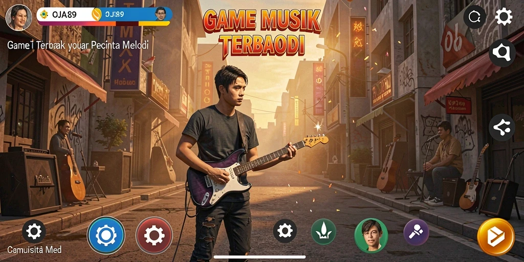 Tampilan gameplay OJA89 yang menarik dengan berbagai pilihan lagu.