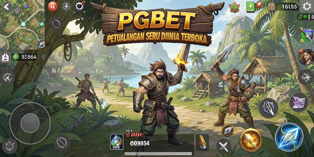 Tampilan gameplay PGBET dalam dunia terbuka yang luas.