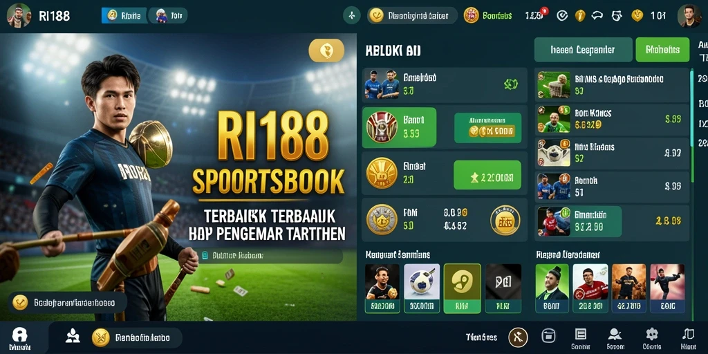 Tampilan gameplay menarik pada aplikasi Sportsbook RI188.