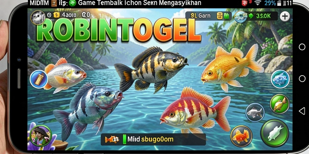 Gameplay menarik ROBINTOGEL Tembak Ikan yang seru.
