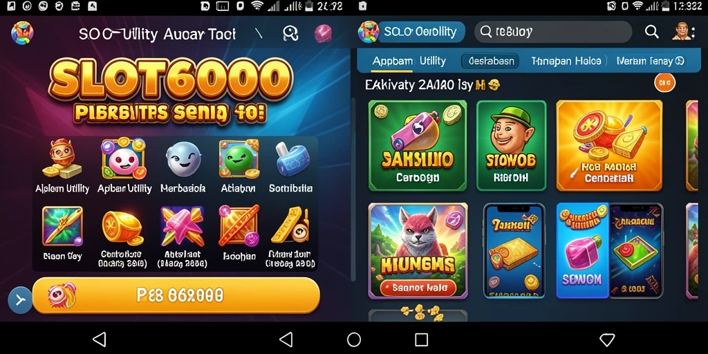 Tampilan antarmuka SLOT6000 yang sederhana dan fungsional.
