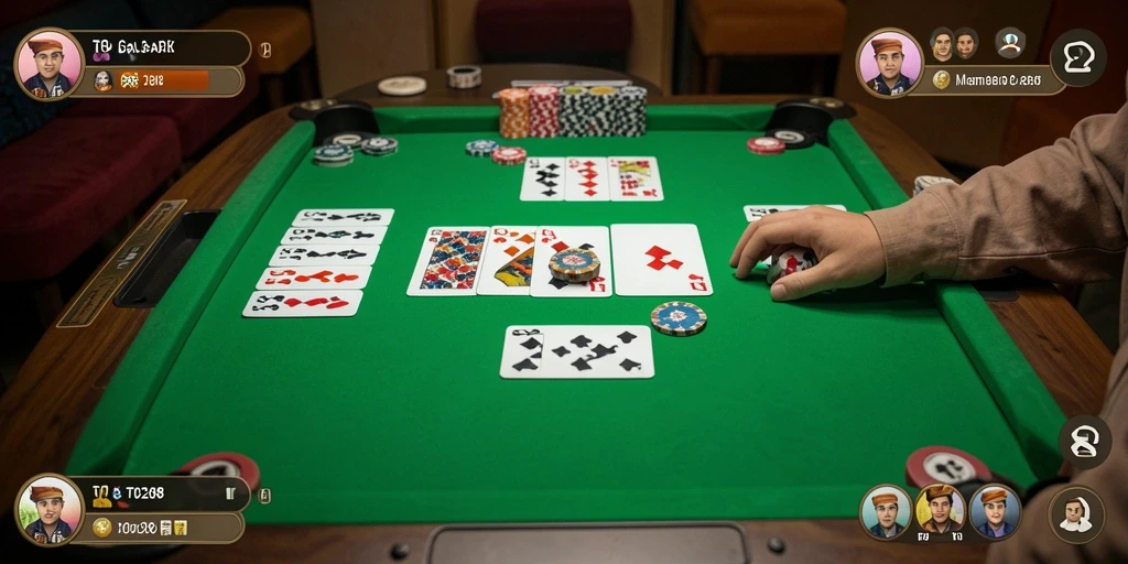Screenshot gameplay TO288 menunjukkan aksi seru permainan Gaple.