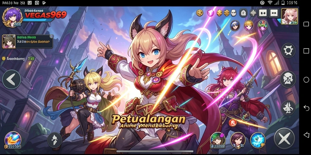 Tangkapan layar dari gameplay seru dalam VEGAS969.