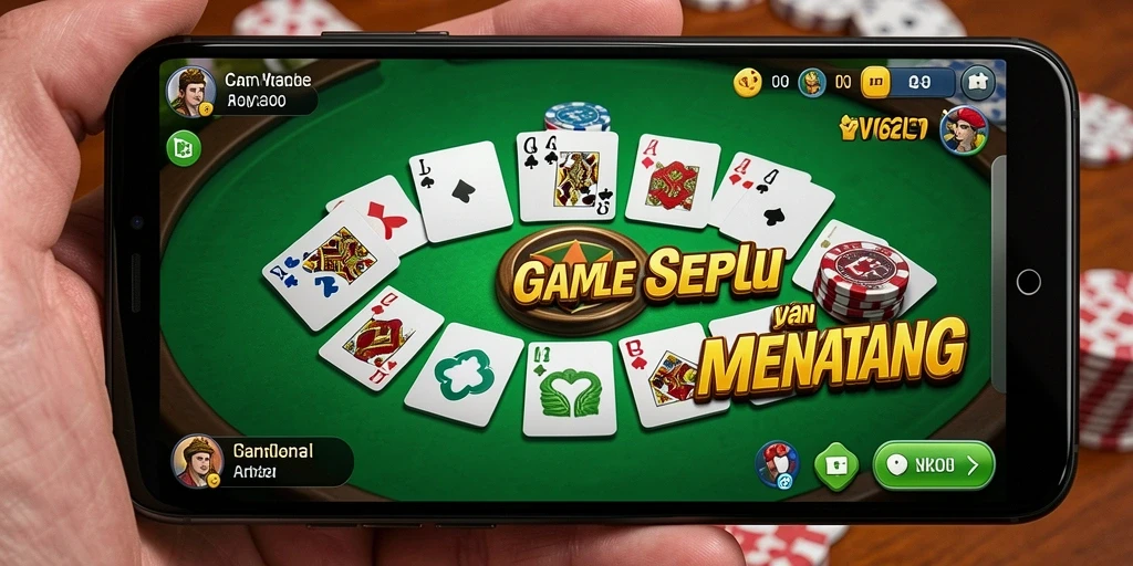 Tampilan gameplay Gaple yang menarik dan seru.