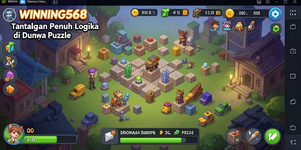 Tampilan gameplay menarik dari WINNING568 dengan berbagai puzzle menantang.